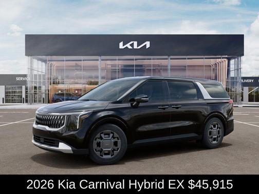 Aurora Black Pearl 2026 Kia Carnival Hybrid EX