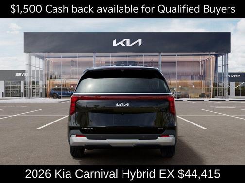 Aurora Black Pearl 2026 Kia Carnival Hybrid EX