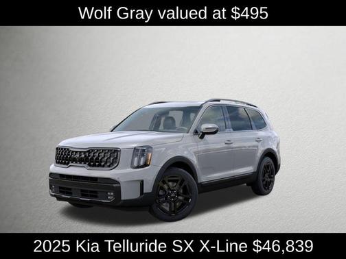 Wolf Gray 2025 Kia Telluride SX X-Line