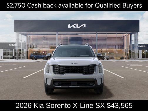 Wolf Gray 2026 Kia Sorento X-Line SX