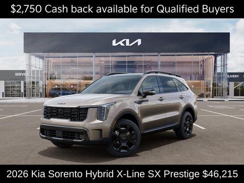 Sand 2026 Kia Sorento Hybrid X-LINE SX PRESTIGE