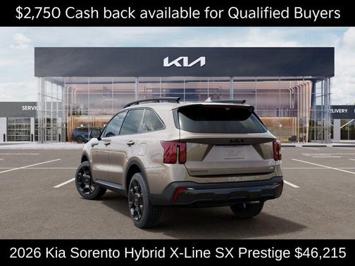 Sand 2026 Kia Sorento Hybrid X-LINE SX PRESTIGE