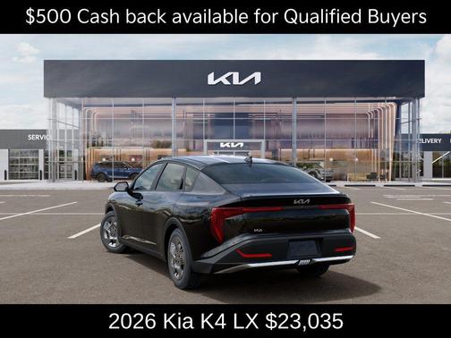 Aurora Black Pearl 2026 Kia K4 LX
