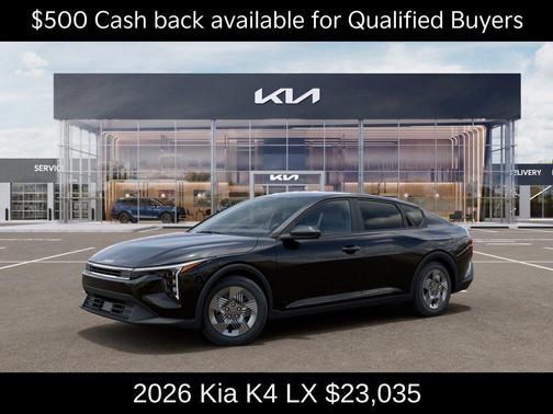 Aurora Black Pearl 2026 Kia K4 LX