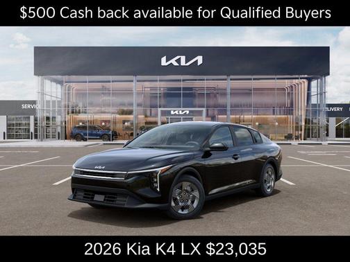 Aurora Black Pearl 2026 Kia K4 LX