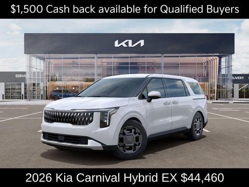 Snow White Pearl 2026 Kia Carnival Hybrid EX