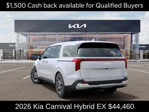 Snow White Pearl 2026 Kia Carnival Hybrid EX