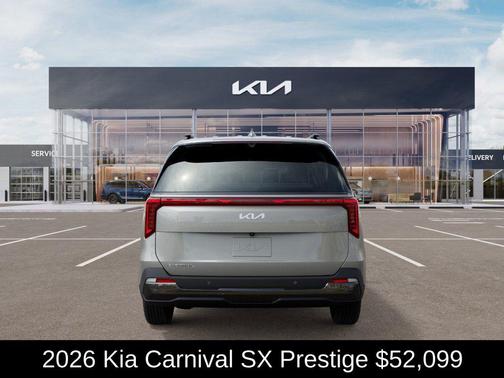 Ivory Silver 2026 Kia Carnival SX Prestige