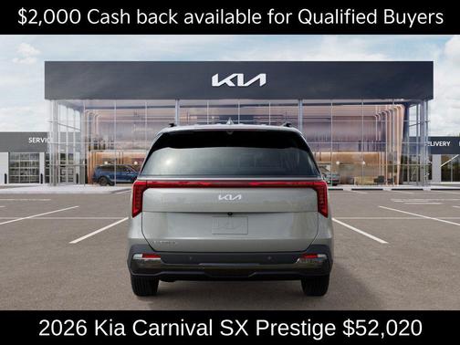 Ivory Silver 2026 Kia Carnival SX Prestige