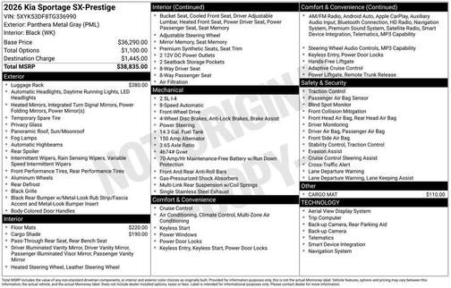 2026 Kia Sportage SX-Prestige
