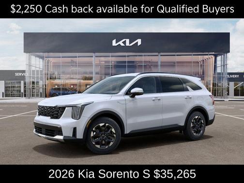Glacial White Pearl 2026 Kia Sorento S