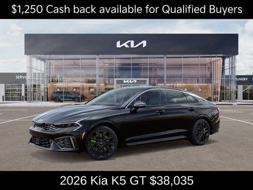 Aurora Black Pearl 2026 Kia K5 GT