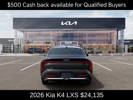 Gray 2026 Kia K4 LXS
