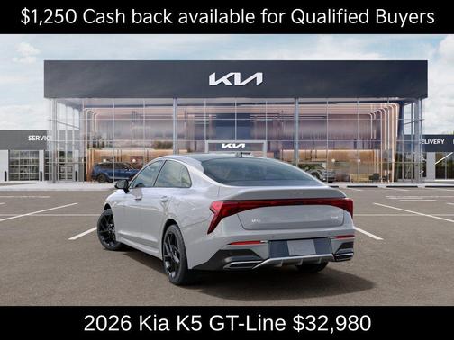 Wolf Gray 2026 Kia K5 GT-Line