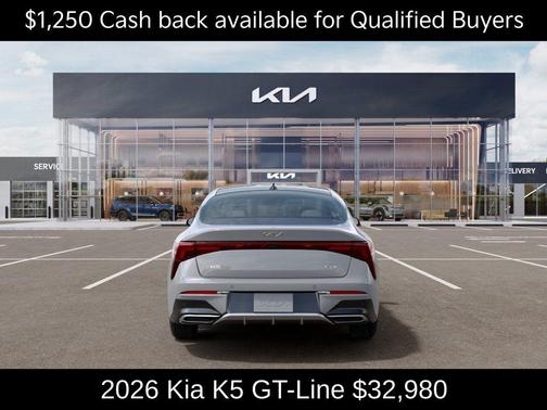 Wolf Gray 2026 Kia K5 GT-Line