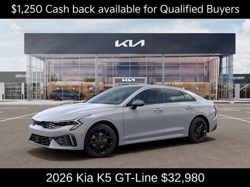 Wolf Gray 2026 Kia K5 GT-Line