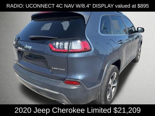 Slate Blue Pearlcoat 2020 Jeep Cherokee Limited