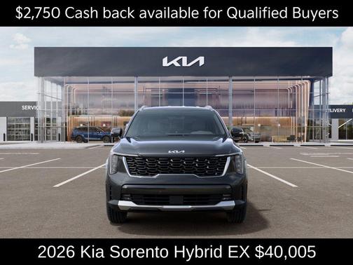 Gray 2026 Kia Sorento Hybrid EX