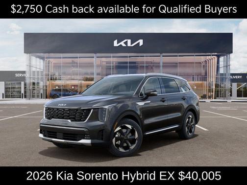 Gray 2026 Kia Sorento Hybrid EX