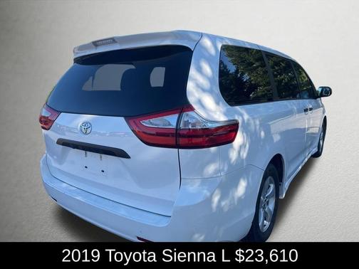 Super White 2019 Toyota Sienna L