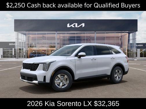 Glacial White Pearl 2026 Kia Sorento LX