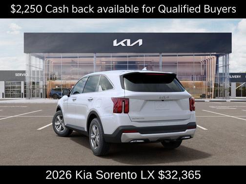Glacial White Pearl 2026 Kia Sorento LX