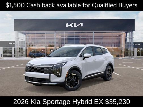 Snow White Pearl 2026 Kia Sportage Hybrid EX