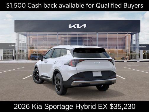 Snow White Pearl 2026 Kia Sportage Hybrid EX