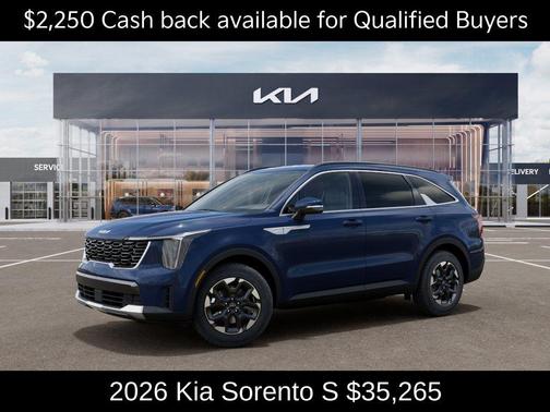 Midnight Black 2026 Kia Sorento S