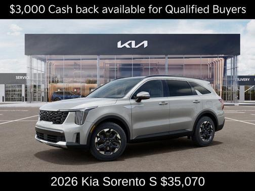 Ivory Silver 2026 Kia Sorento S