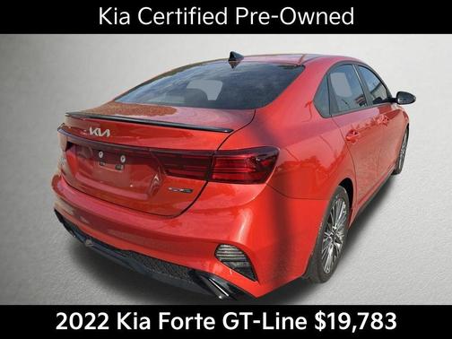 Fire Orange 2022 Kia Forte GT-Line