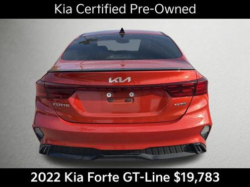 Fire Orange 2022 Kia Forte GT-Line