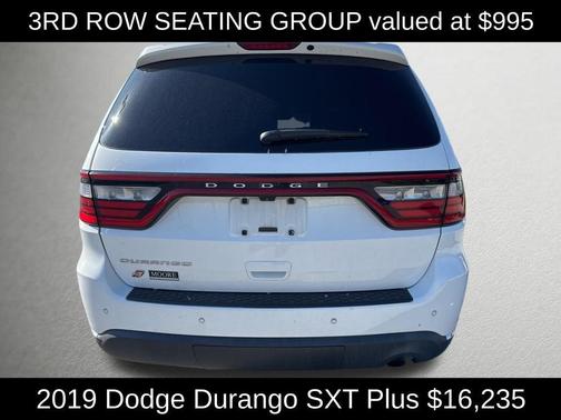 White Knuckle Clearcoat 2019 Dodge Durango SXT Plus