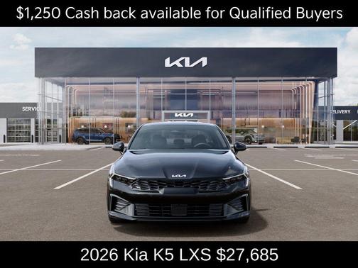 Aurora Black Pearl 2026 Kia K5 LXS