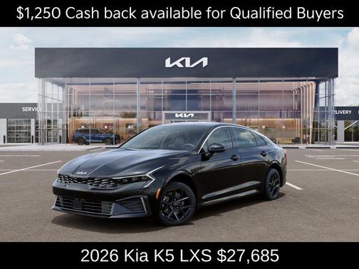 Aurora Black Pearl 2026 Kia K5 LXS