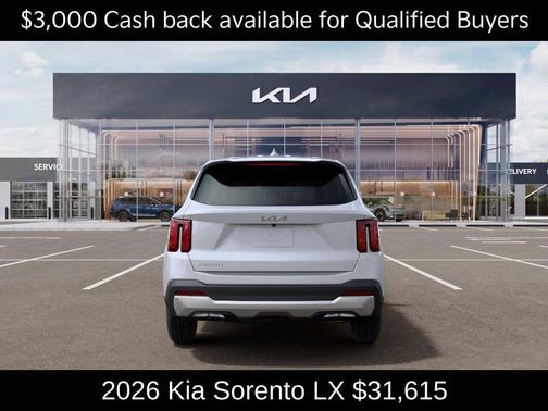 Glacial White Pearl 2026 Kia Sorento LX