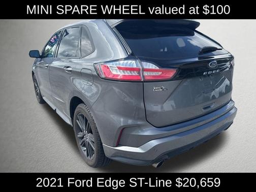 Gray Metallic 2021 Ford Edge ST Line