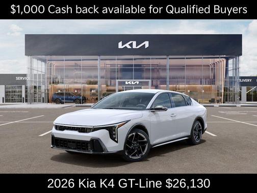 Snow White Pearl 2026 Kia K4 GT-LINE