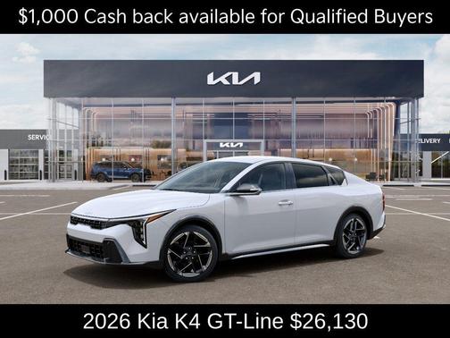 Snow White Pearl 2026 Kia K4 GT-LINE
