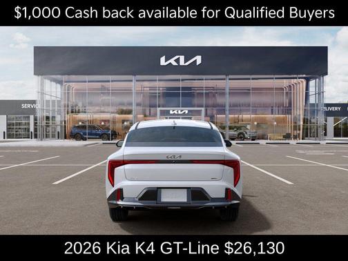 Snow White Pearl 2026 Kia K4 GT-LINE