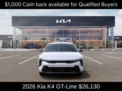 Snow White Pearl 2026 Kia K4 GT-LINE