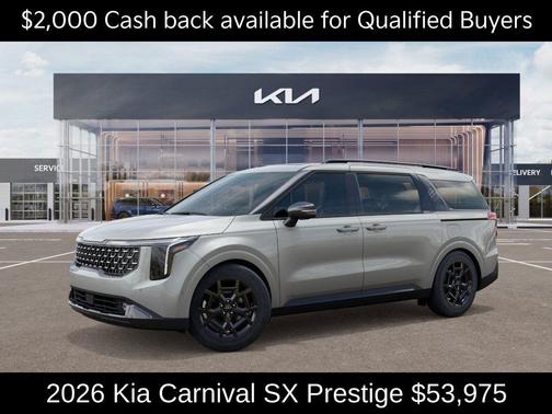Ivory Silver 2026 Kia Carnival SX Prestige