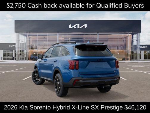 Mineral Blue 2026 Kia Sorento Hybrid X-LINE SX PRESTIGE