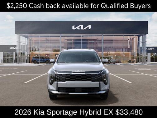 Wolf Gray 2026 Kia Sportage Hybrid EX