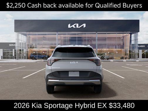 Wolf Gray 2026 Kia Sportage Hybrid EX