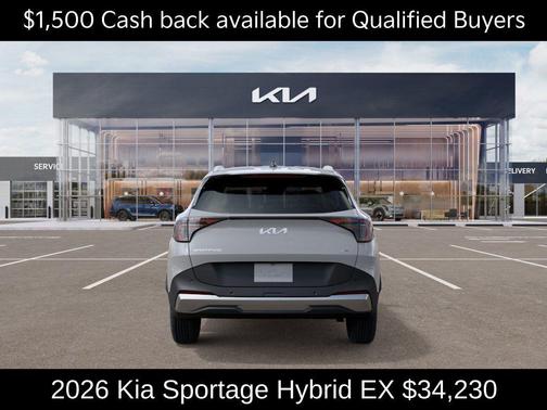Wolf Gray 2026 Kia Sportage Hybrid EX