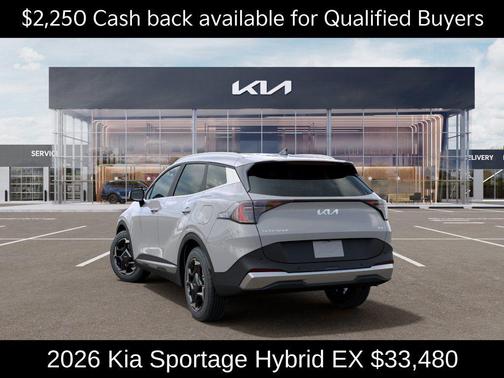 Wolf Gray 2026 Kia Sportage Hybrid EX