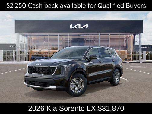 Ebony Black 2026 Kia Sorento LX