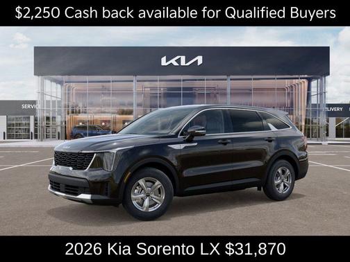 Ebony Black 2026 Kia Sorento LX
