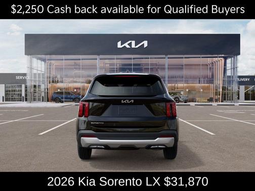 Ebony Black 2026 Kia Sorento LX